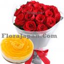 send birthday cake and roses to japan