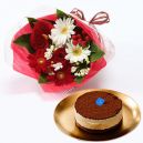 buy/send christmas flowers with cake japan