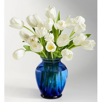 send 12 white tulips bouqets to japan