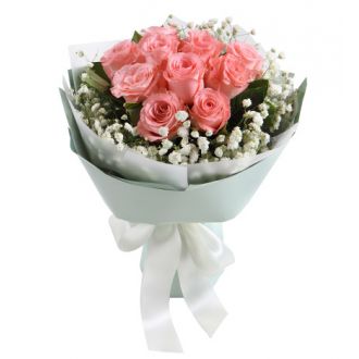 send 12 pink roses to japan