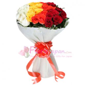 send 18 rose bouquet to japan