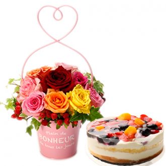 send petit mixed rose and 4 berries torte to japan
