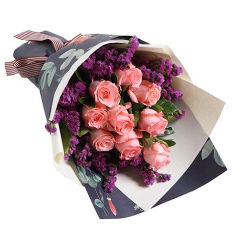 send bouquet of pink roses to japan