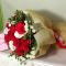 red and white rose bouquet to japan