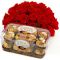 send 24 roses bouquet with chocolate box to japan