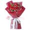 send 12 stalks of red roses in a bouquet to japan